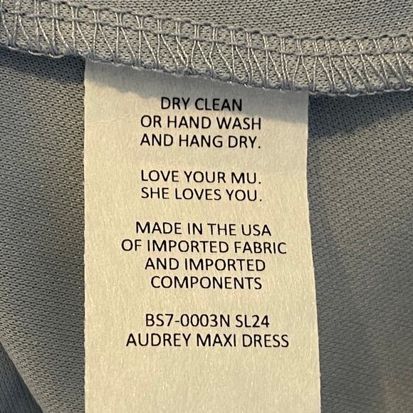 Show Me Your MuMu Audrey Maxi Dress Blue L NWOT - Picture 5 of 7